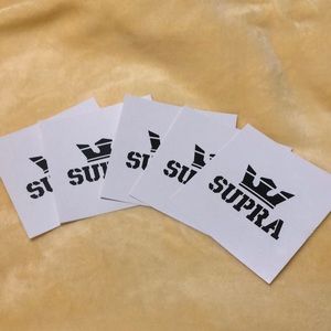 🟡 5 Supra stickers